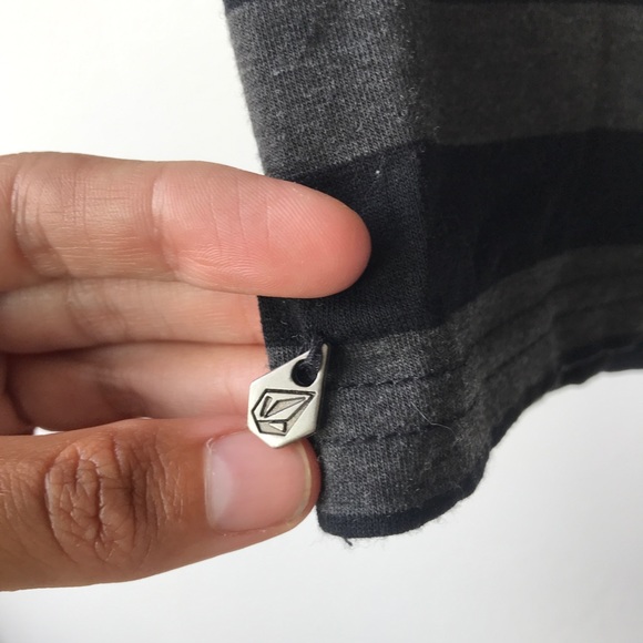 Volcom long sleeved black and grey jersey dress - Picture 5 of 5